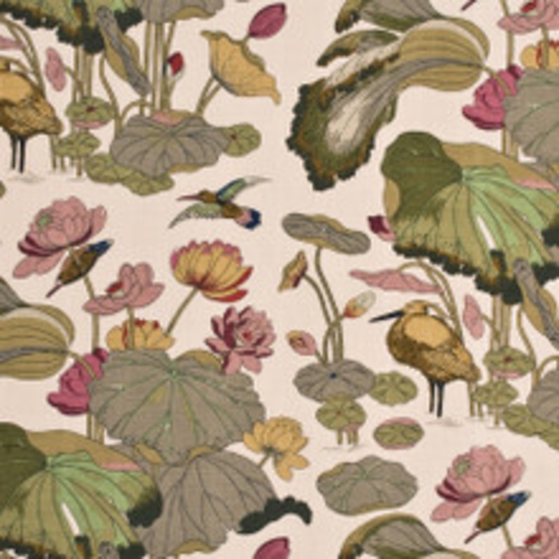 G P & J Baker Fabric Nympheus – Linen Biscuit/Taupe