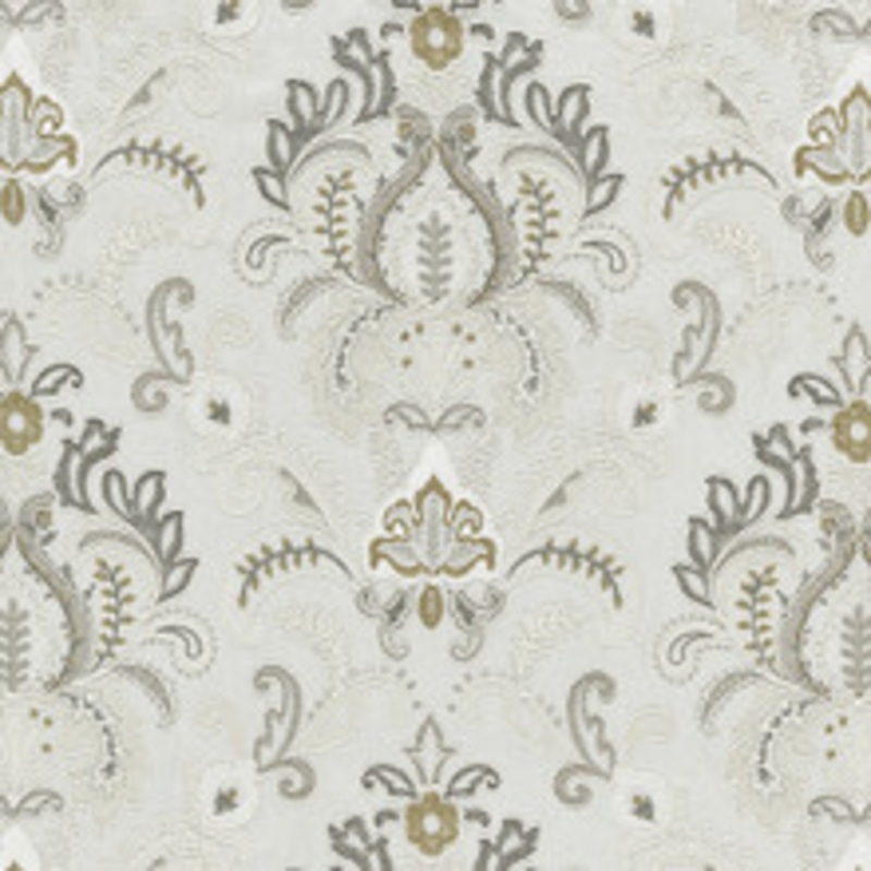 Scalamandre
 Fabric Ava Damask Embroidery/Mineral Sc 000227164