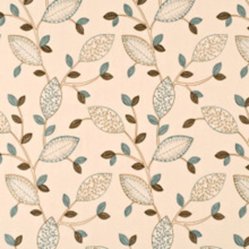 Baker Lifestyle Fabric Lauretta Teal/Biscuit