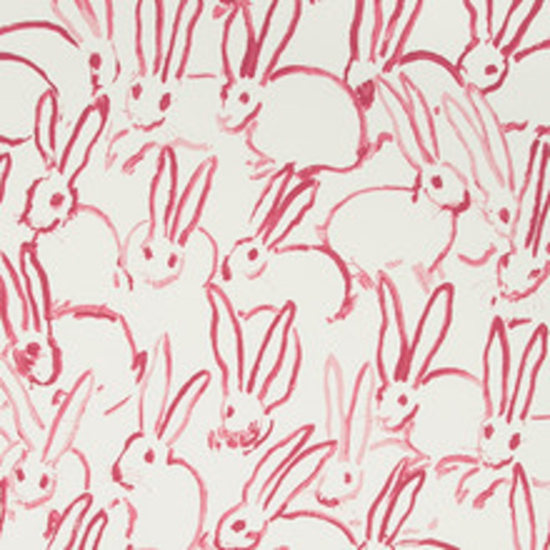 Lee Jofa Modern Wallcovering Hutch Ivory/Pink