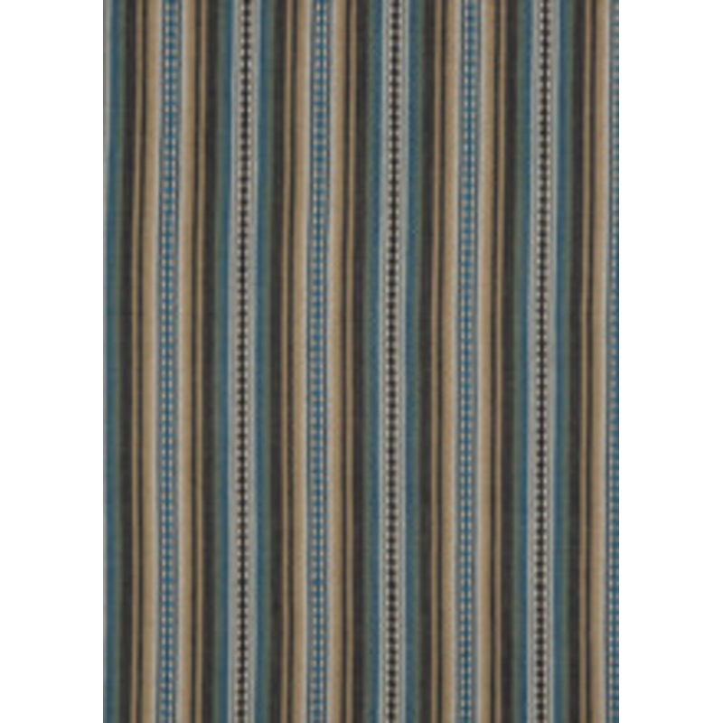 Mulberry Fabric Dalton Stripe Indigo/Teal