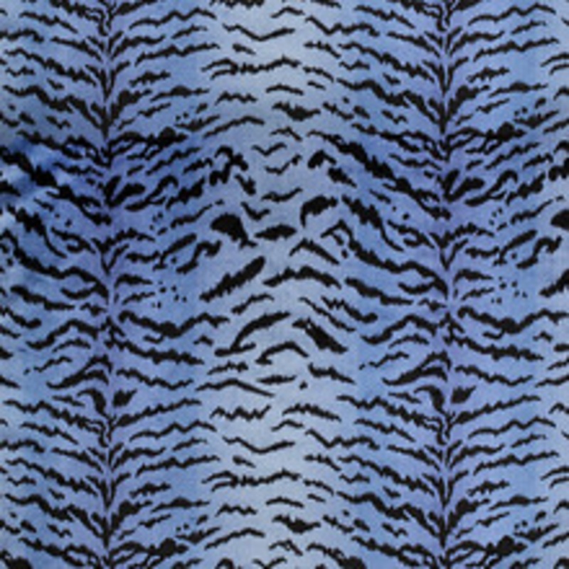 Scalamandre
 Fabric Tigre/Blues & Black Sc 000426167Mma