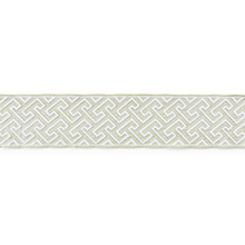 Scalamandre
 Trim Labyrinth Embroidered Tape/Sand Sc 0001T3319