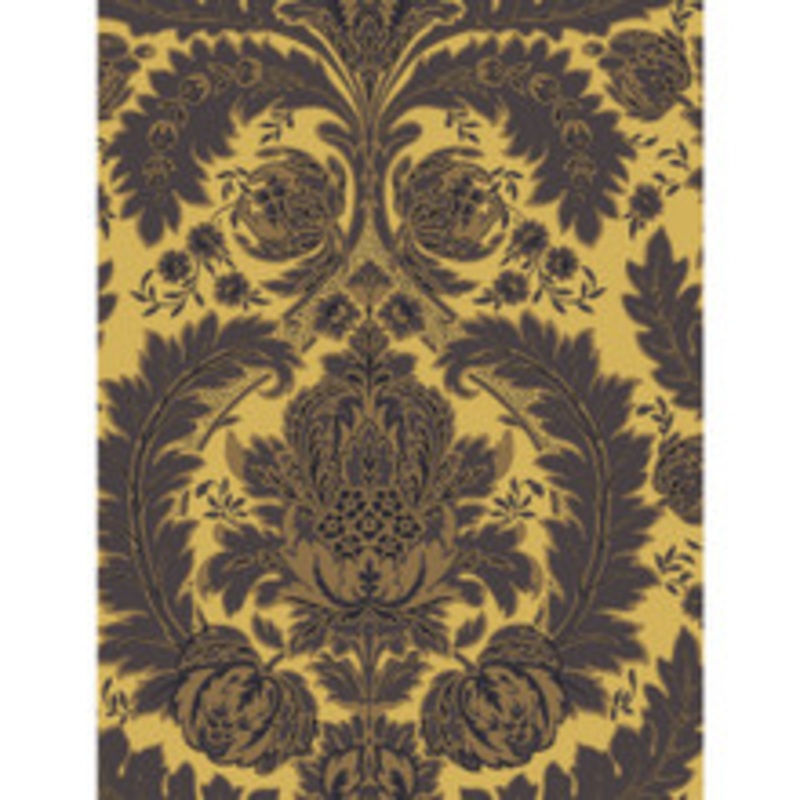 Cole & Son Wallcovering Coleridge Yellow Gold And Black