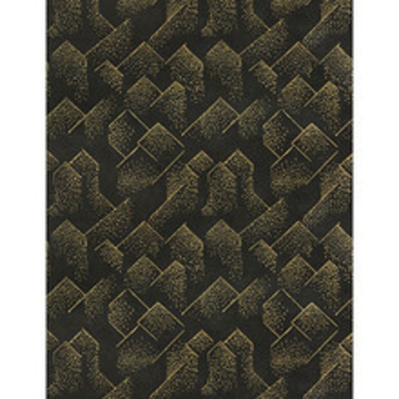 Lee Jofa Modern Wallcovering Brink Paper Gold/Onyx