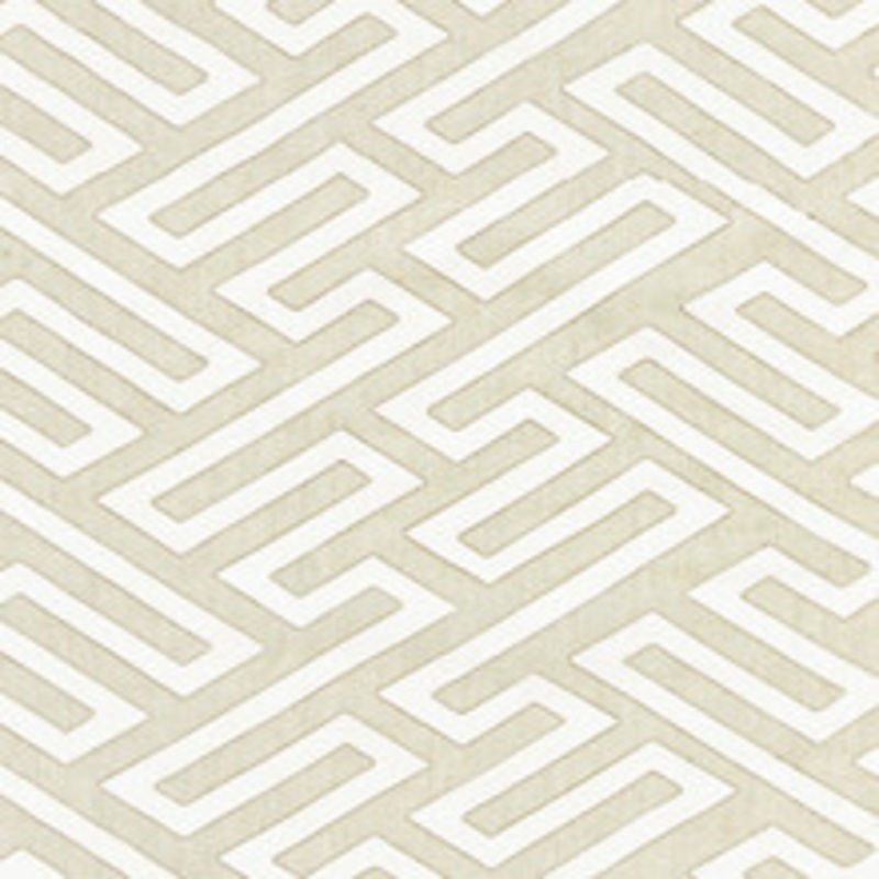 Scalamandre
 Fabric Canton Fret Applique/Linen Sc 000127218