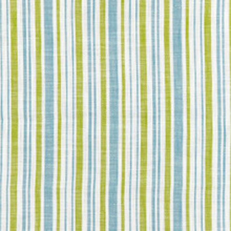 Scalamandre
 Fabric Pembroke Stripe/Ocean Palm Sc 000327116