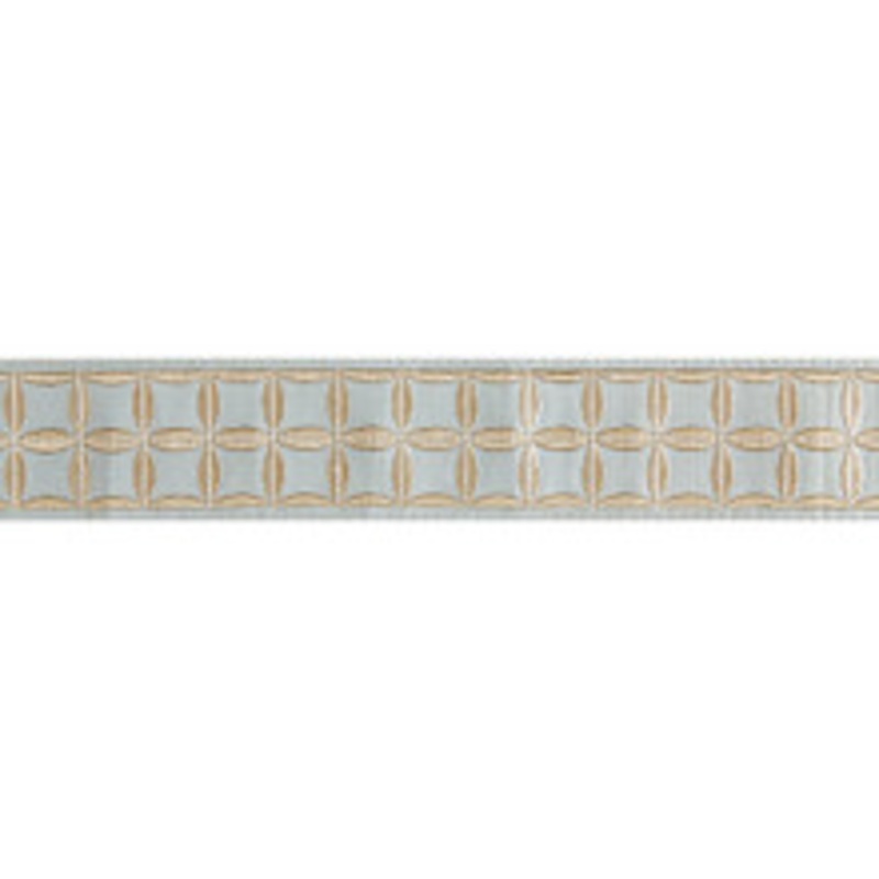 Scalamandre
 Trim Fiori Embroidered Tape/Aquamarine Sc 0004T3288
