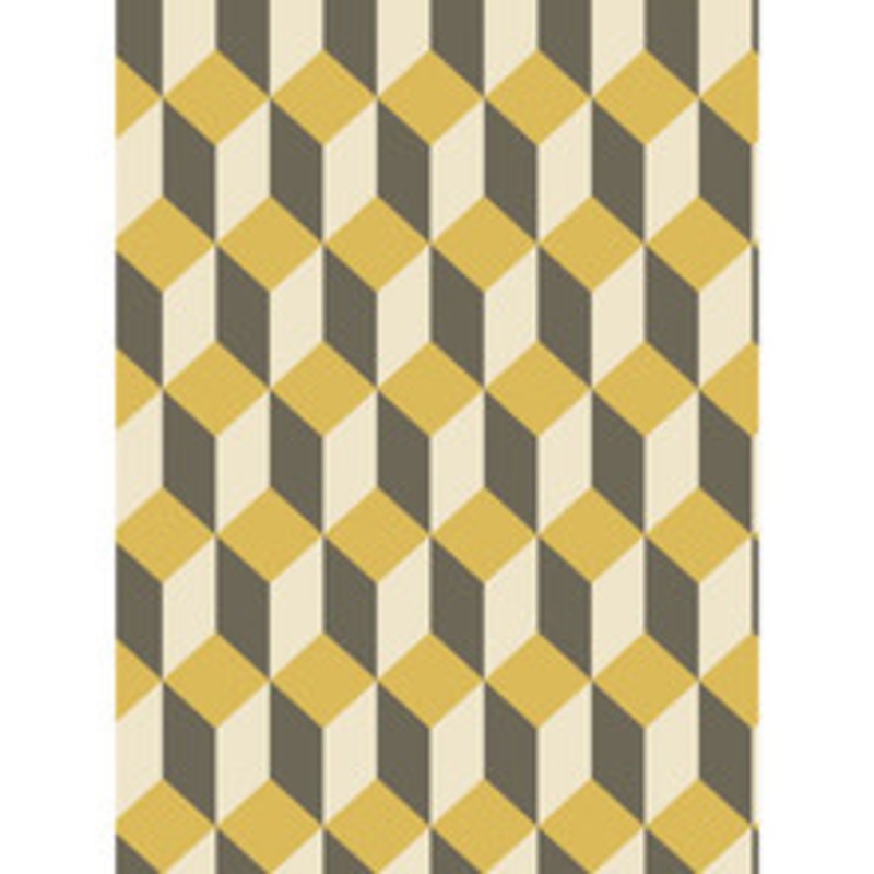 Cole & Son Wallcovering Delano Yellow And Black