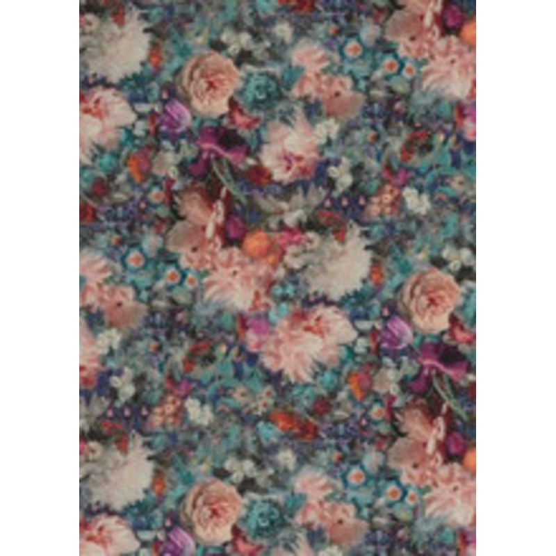 G P & J Baker Fabric Royal Garden Linen Jewel