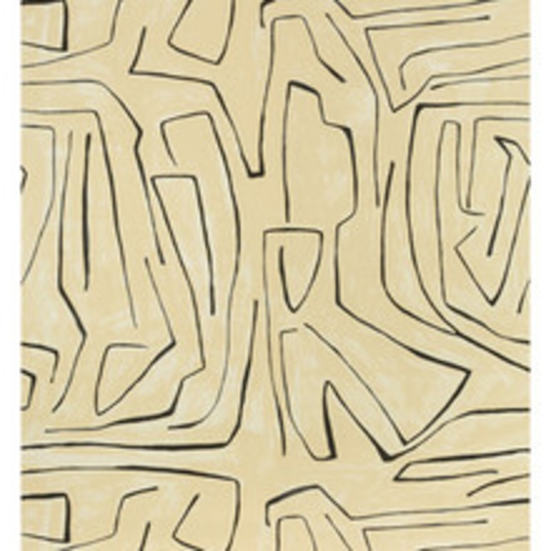 Groundworks Wallcovering Graffito Linen/Onyx