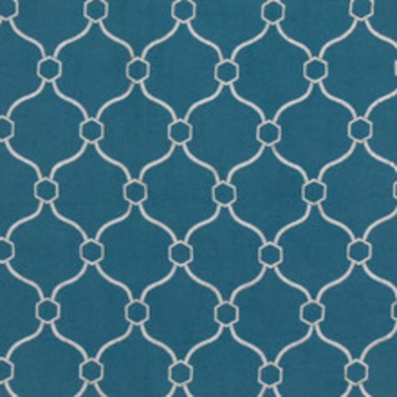 RM CoCo Fabric Picardie Trellis Turquoise