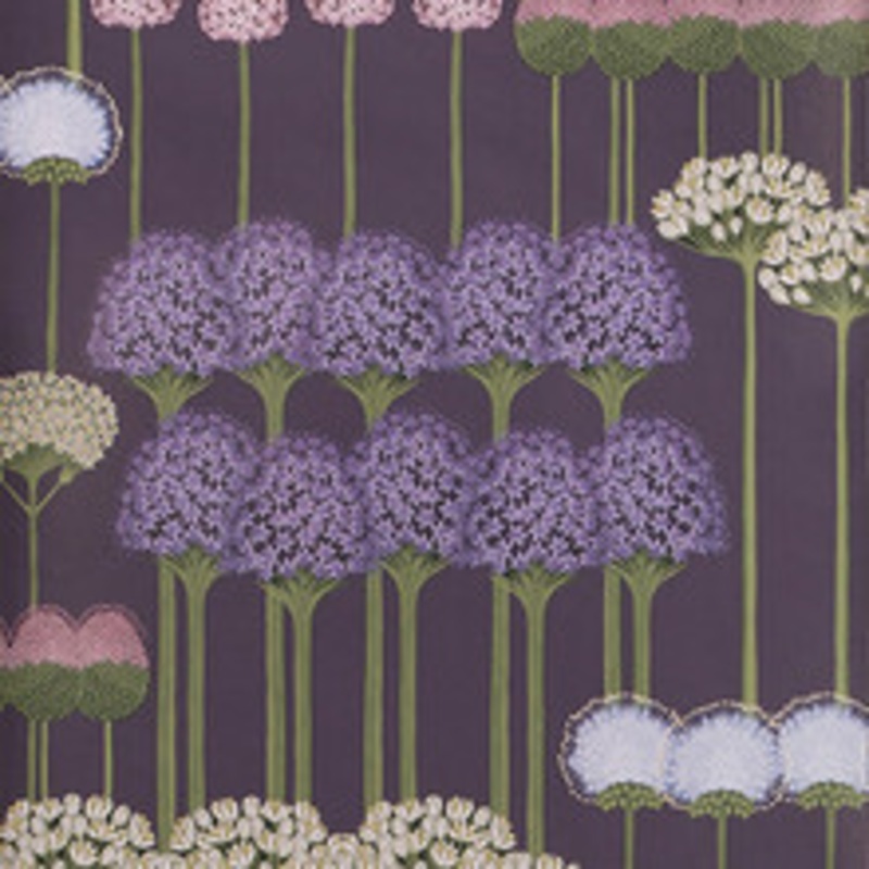 Cole & Son Wallcovering Allium Mulb/Heather/Violet