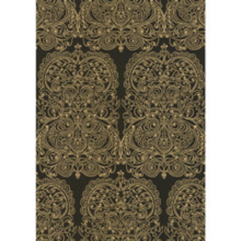 Cole & Son Wallcovering Alpana Gold/Onyx