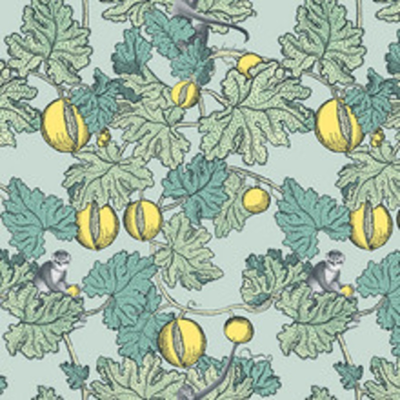 Cole & Son Wallcovering Frutto Proibito Seafoam & Lemon