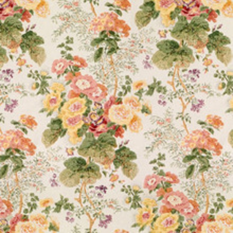 Lee Jofa Fabric Hollyhock Hdb Red/Green