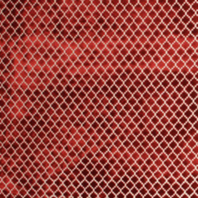 RM CoCo Fabric Pique Trellis Crimson