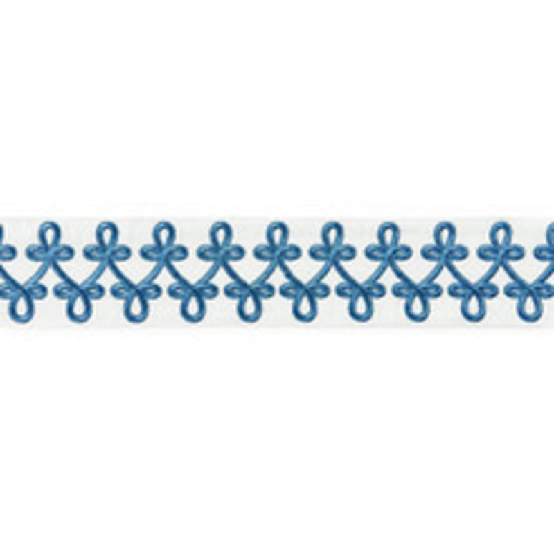 Scalamandre
 Trim Empress Embroidered Tape/Porcelain Sc 0004T3321