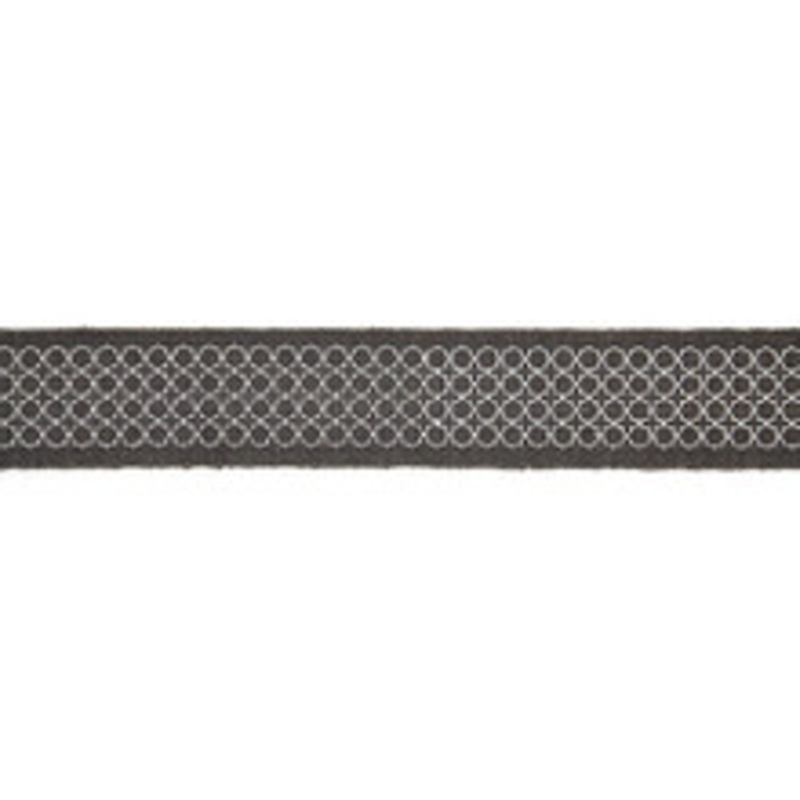 Scalamandre
 Trim Seville Embroidered Tape/Charcoal Sc 0004T3289