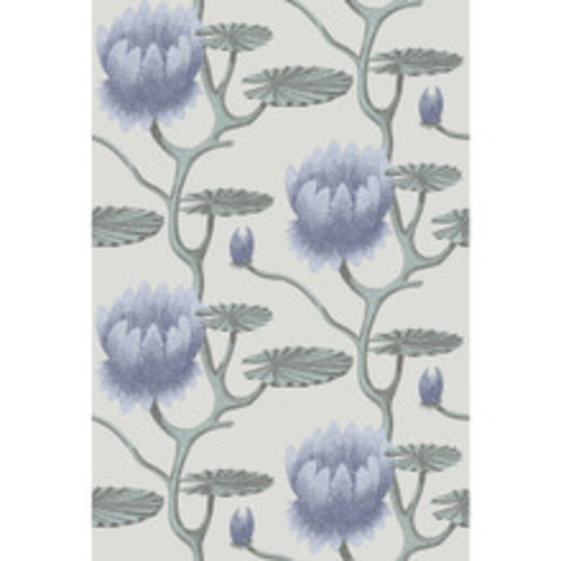 Cole & Son Wallcovering Summer Lily Blu/Aq/Pearl