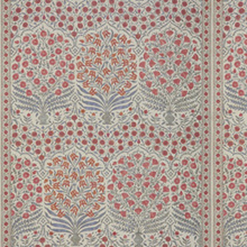 Lee Jofa Fabric Sameera Red/Blue