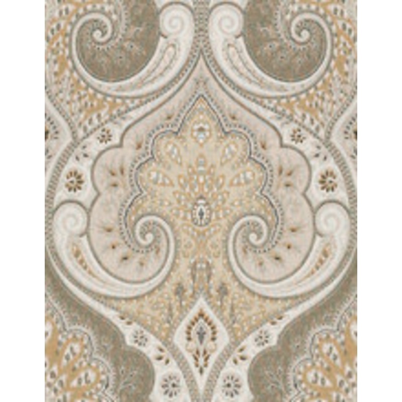 Baker Lifestyle Fabric Latika Stone/Oatmeal