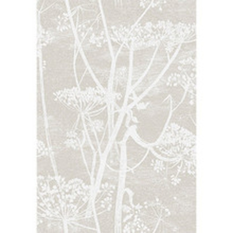 Cole & Son Fabric Cow Parsley Wht Taupe