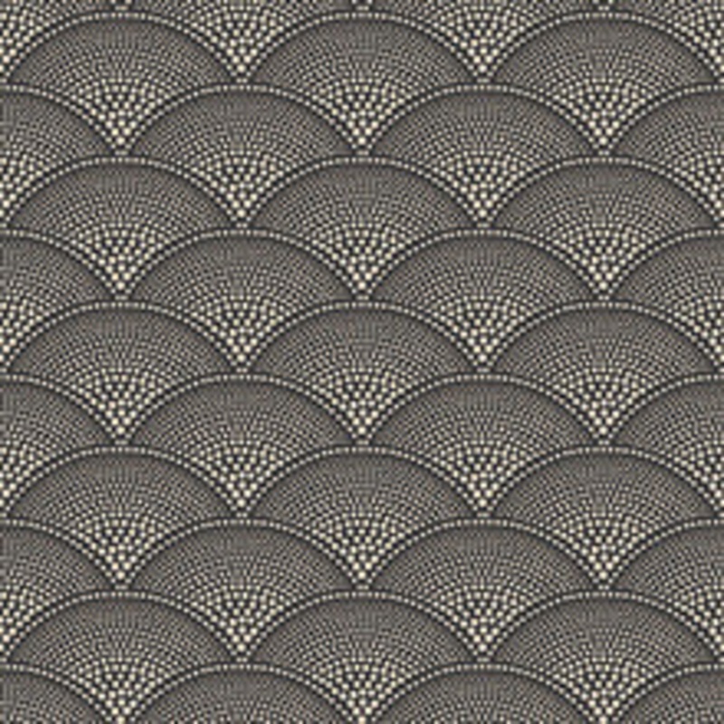 Cole & Son Wallcovering Feather Fan Charcoal/Bronze
