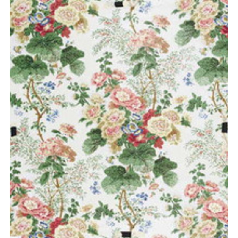 Lee Jofa Fabric Hollyhock Hdb White/Coral