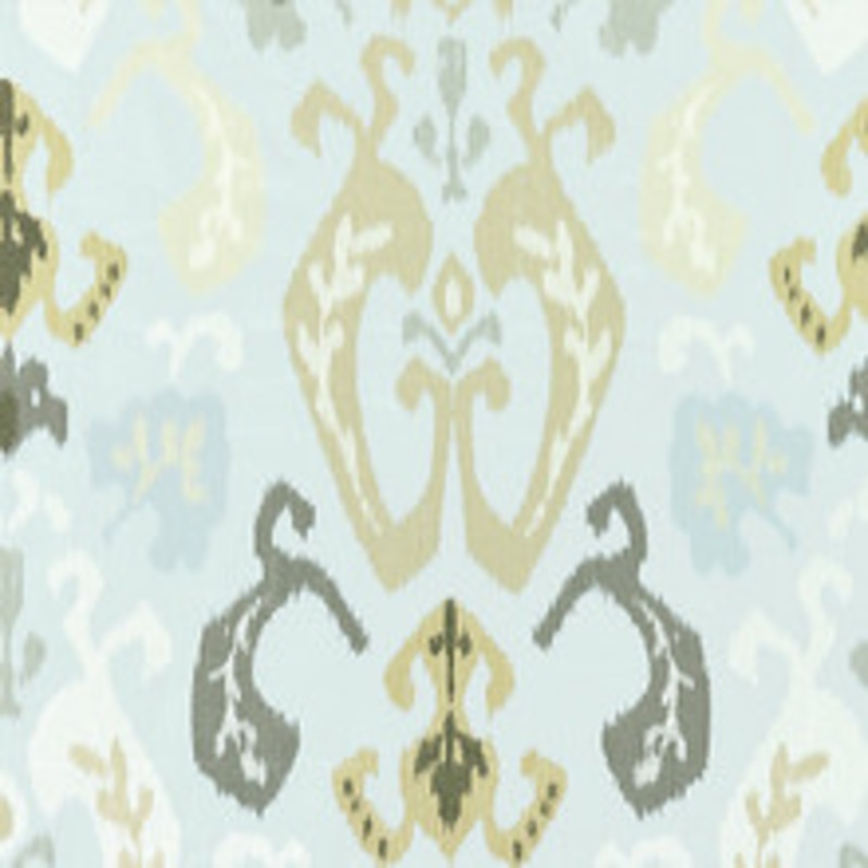 Scalamandre
 Fabric Mandalay Ikat Embroidery/Mineral Sc 000327172