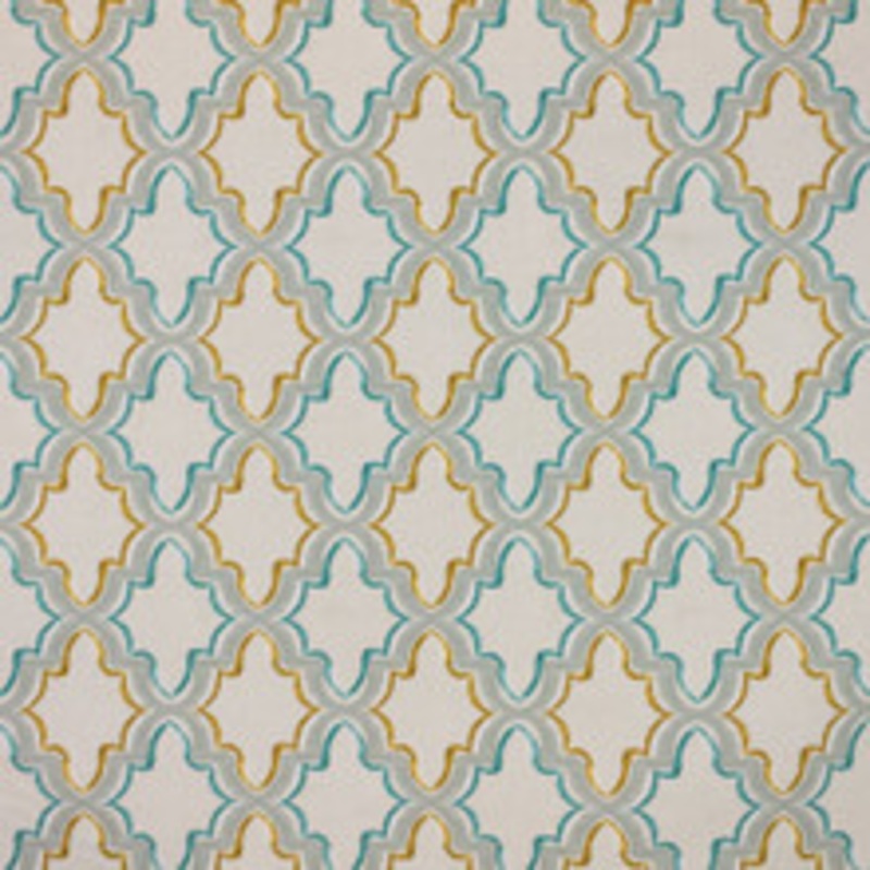 RM CoCo Fabric Constantinople Trellis Aegean