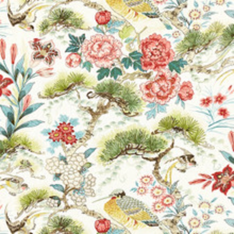 Scalamandre
 Fabric Shenyang Linen Print/Bloom Sc 000316601