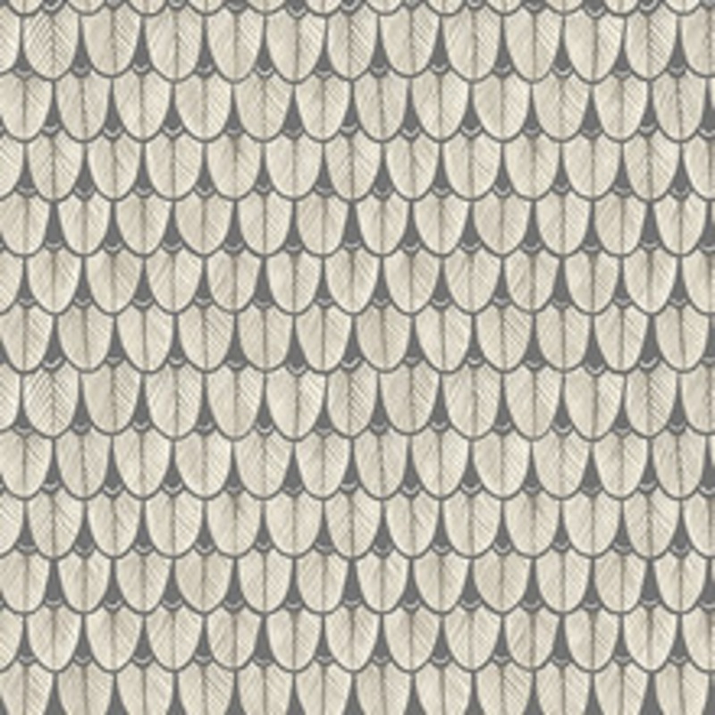 Cole & Son Wallcovering Narina Black & White