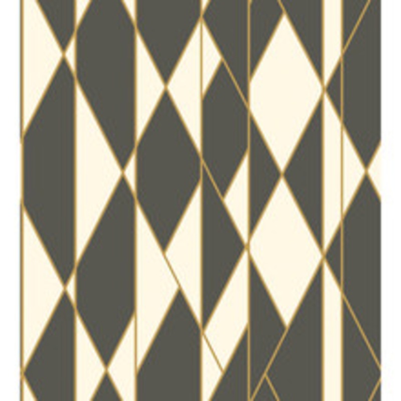 Cole & Son Wallcovering Oblique Black And White