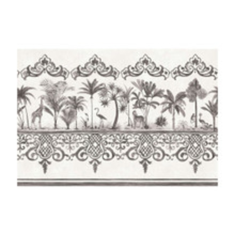 Cole & Son Wallcovering Rou Border Charcoal