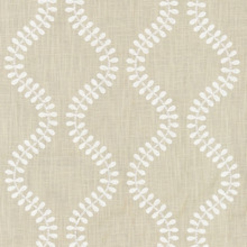 Scalamandre
 Fabric Foglia Embroidery/Flax Sc 000427127