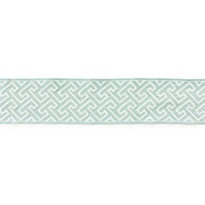 Scalamandre
 Trim Labyrinth Embroidered Tape/Aquamarine Sc 0002T3319