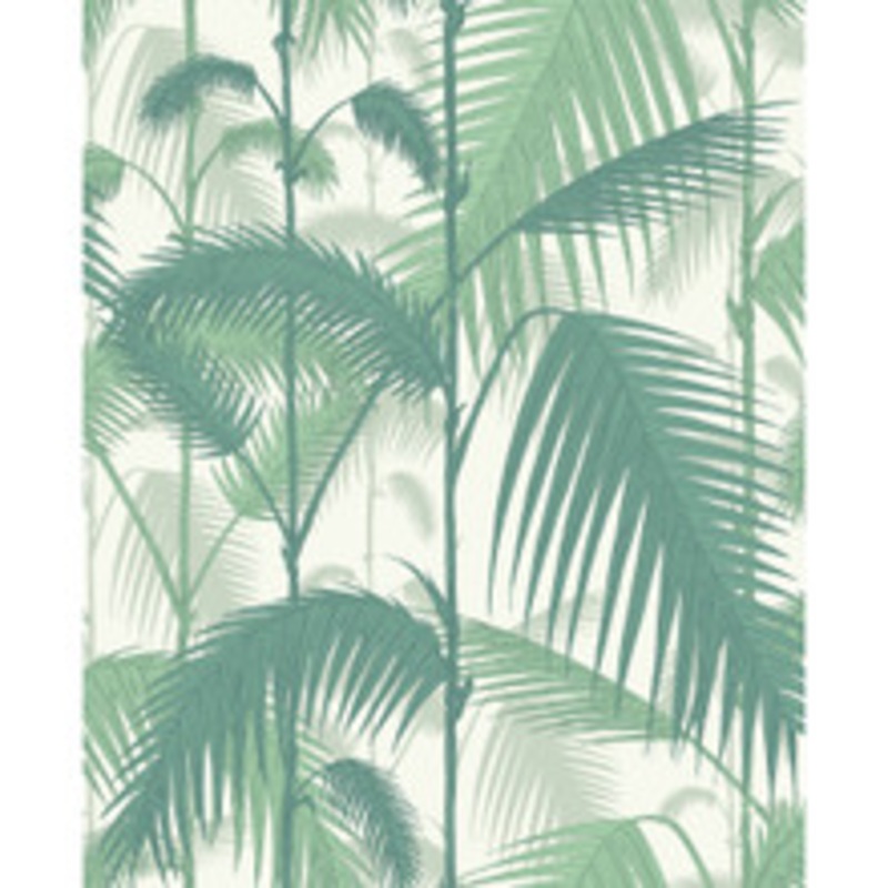 Cole & Son Wallcovering Palm Jungle Forest Gre/W