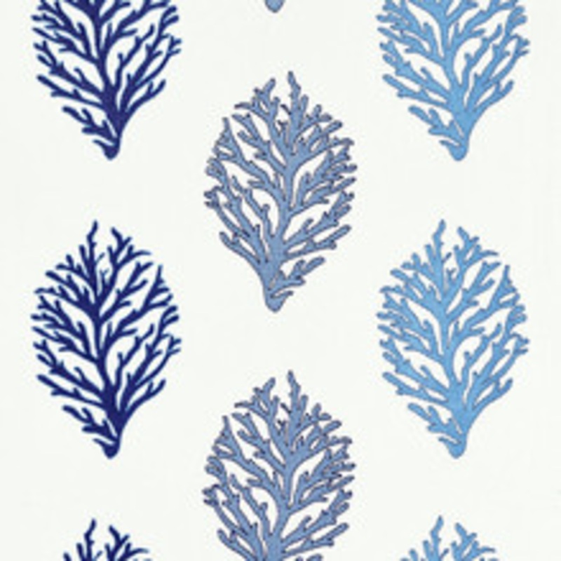 Grey Watkins Fabric Coral Reef Embroidery/Marine Gw 000327204