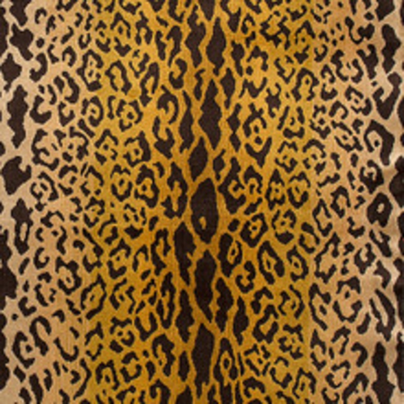 Scalamandre
 Fabric Leopardo/Ivory, Gold & Black Sc 000126168Mm