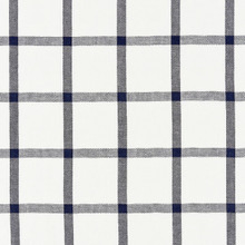 Scalamandre
 Fabric Wilton Linen Check/Navy Sc 000427152
