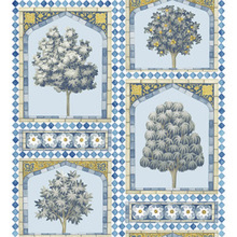 Cole & Son Wallcovering Sultan’S Palace China Blue & Ochre