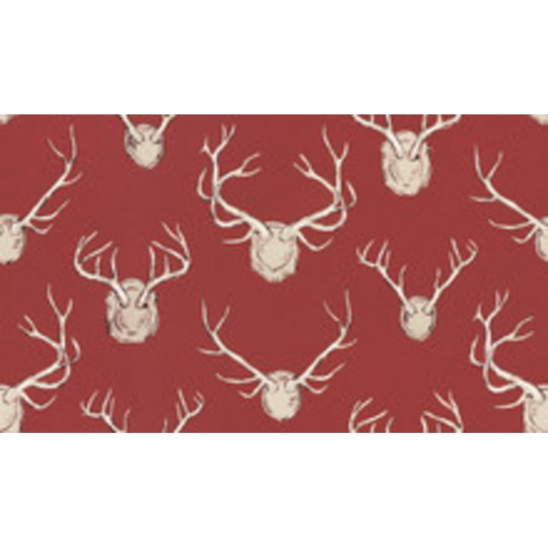 Lee Jofa Fabric Antlers Red