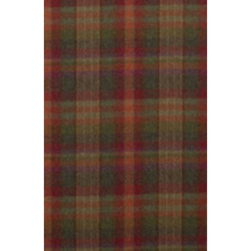 Mulberry Fabric Country Plaid Red/Lovat/Heather