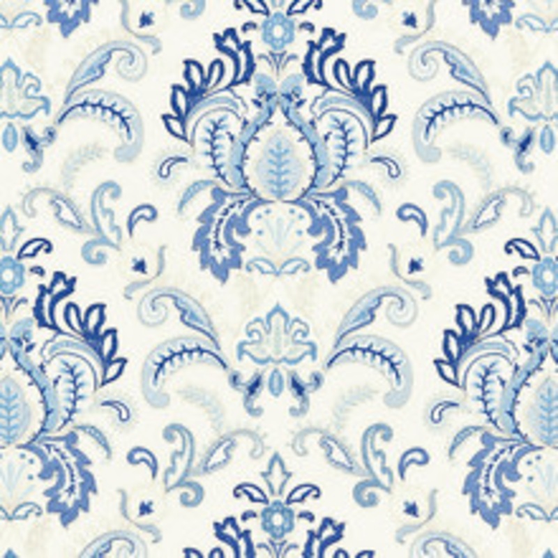 Scalamandre
 Fabric Ava Damask Embroidery/Porcelain Sc 000127164
