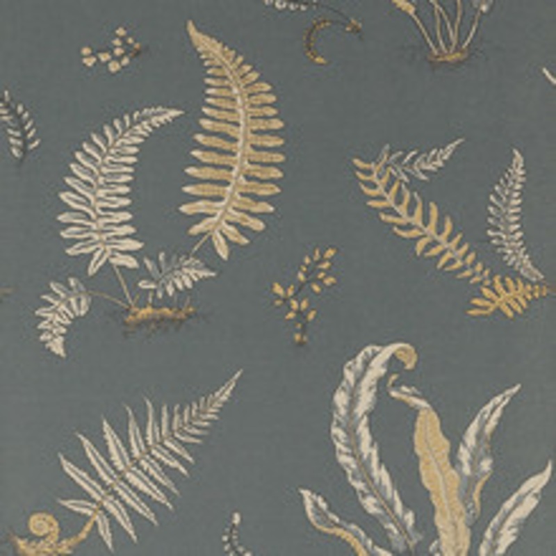 G P & J Baker Wallcovering Ferns Charcoal/Bronze