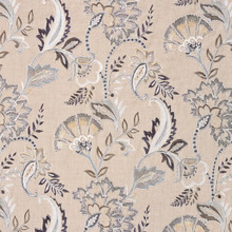 Scalamandre
 Fabric Adara Embroidery/Flax Sc 000227036