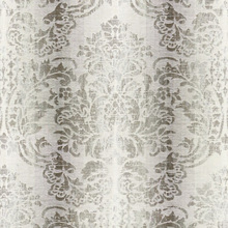 Scalamandre
 Fabric Sorrento Linen Damask/Zinc Sc 000327093