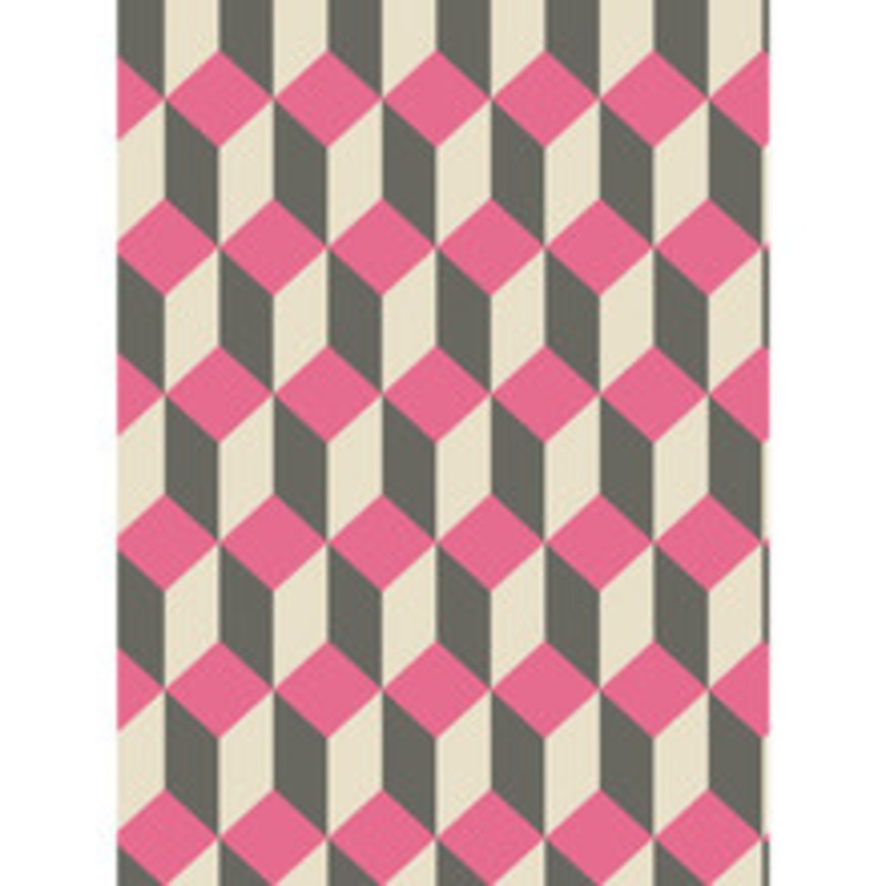 Cole & Son Wallcovering Delano Pink And Black