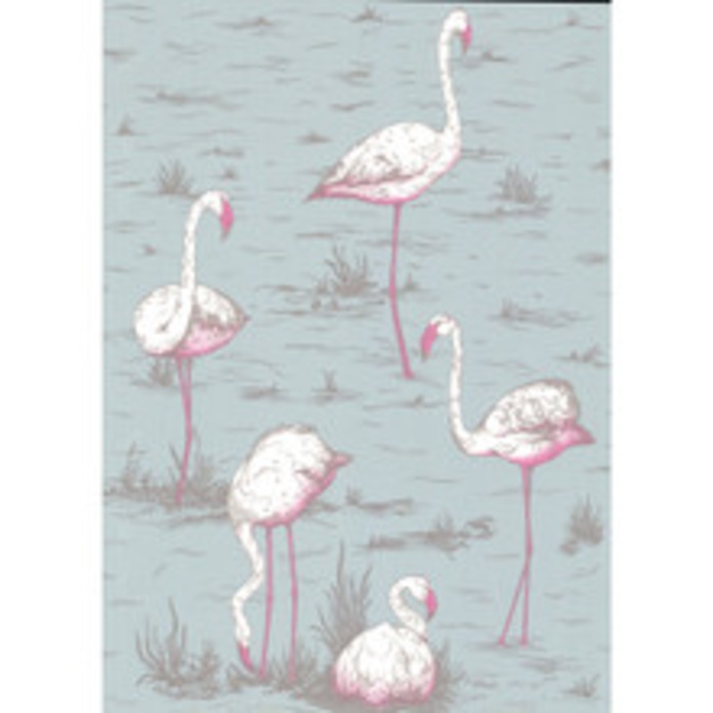 Cole & Son Wallcovering Flamingos Oale Bl